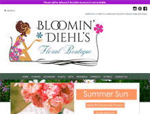 Tablet Screenshot of diehlflorist.com